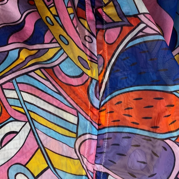 Colorful Abstract Pattern Cover Up - Picture 3 of 3